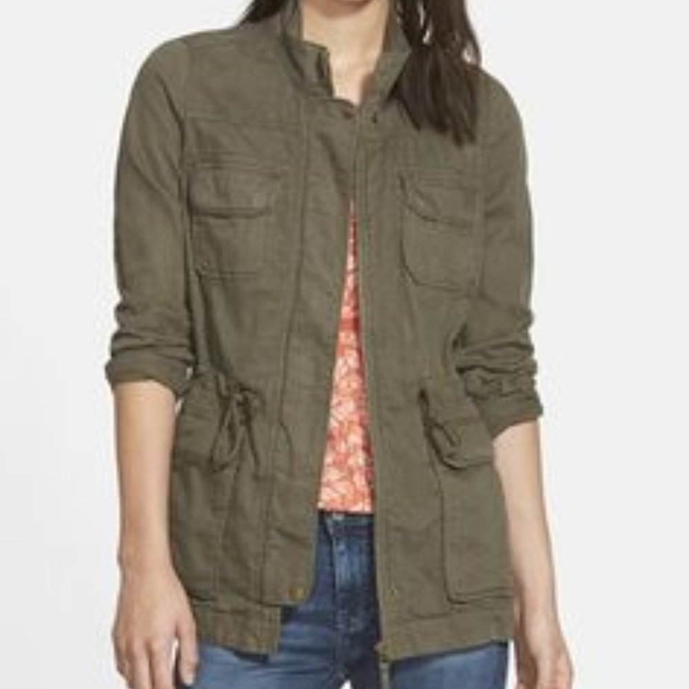 *SOLD*Lucky Brand Olive green Cargo Utility jacket